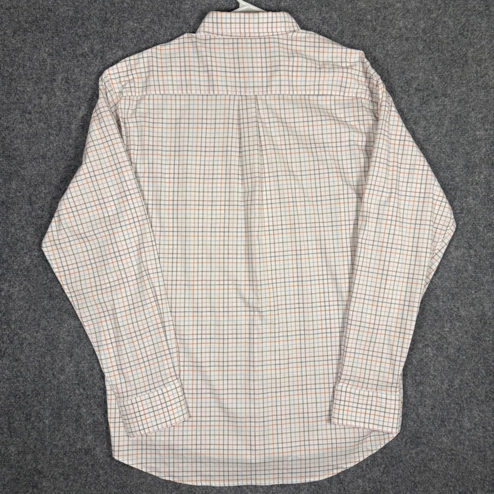 Peter Millar Performance Button Down Men Mens XL White Plaid Stretch Long Sleeve - Picture 7 of 12